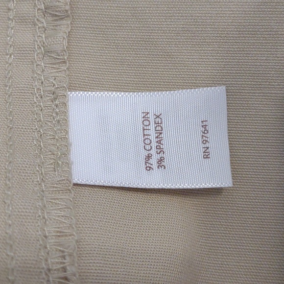 J. Jill Live-In Chino Tan/Khaki Shirt Dress - Picture 9 of 10